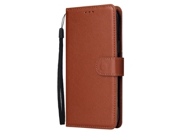 Capa Para Iphone 17 Marrom, Com Moldura Tripla Para Fotos E Compartimento Para Cartões.