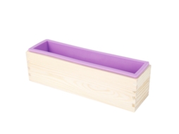 Molde De Silicona Rectangular 900ml Para Jabón Diy Herramienta Para Pasteles Helados Chocolate Morado