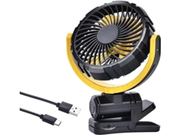 Ventilador Automotivo De 12v Com Duas Cabeças, Ventilador De Resfriamento Com Fixação Por Grampo, Bateria Recarregável