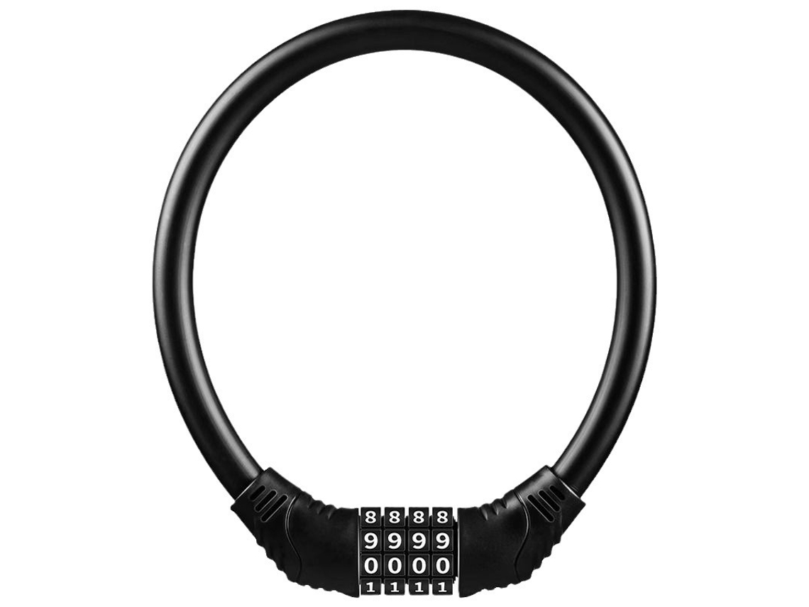 Corrente combinada de quatro dígitos de 65 cm, corrente de bicicleta, corrente combinada portátil com fio
