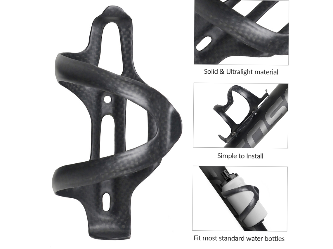 Suporte Mali para Garrafa de Água de fibra de carbono leve 16g para Bicicleta