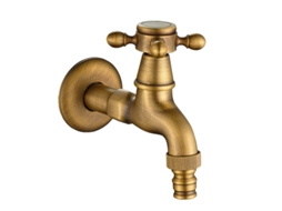 Válvula Para Torneira, Para Montagem Na Parede, Vintage Em Latão Maciço Com Placa De Vedação, Piscinas, Banheiros, Cozinhas E Vasos Sanitários