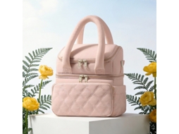Saco Térmico Biberão Lancheira Feminina Anti-fugas Durável Reutilizável Rosa Panoona