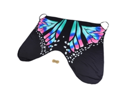 Capa de Bikini com Padrão de Borboleta, Praia, Confortável, Estilosa, Azul S/MARCA