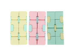 Peças Cubo Infinito Plástico Mate Brinquedo Antiestresse Para Adultos E Crianças Escritório Lar