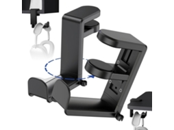 Headphone Stand - Abs, Desk Headset Holder, 360 Degree Rotating Mount