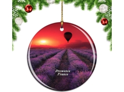 Frae Lavender Provee Decoração de Ornamento Pendurado Pingente Cidade Viagem Coleção Lembranças