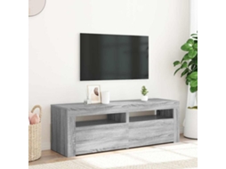 Vidaxl Móvel De Tv Com Luzes Led 120x35x40 Cm Cinzento Sonoma