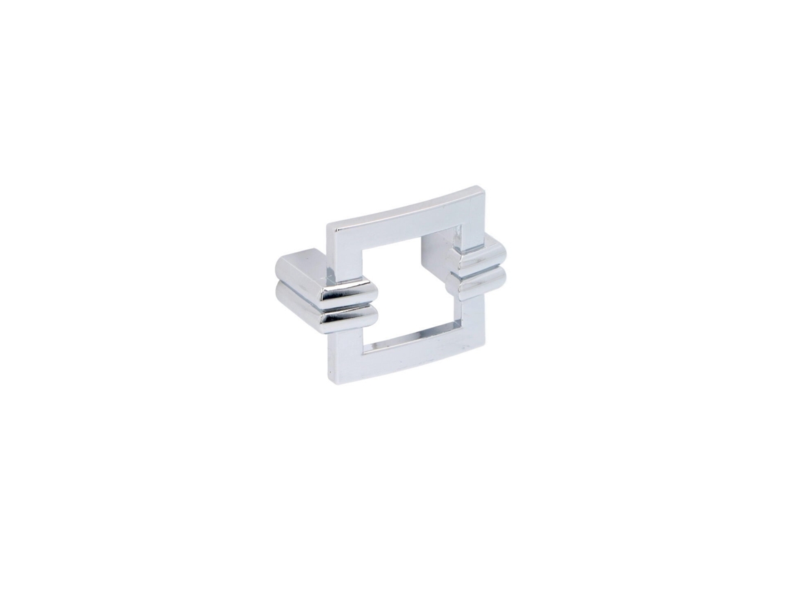 Conjunto de 25 Puxadores para Móveis Zamac com distância entre centros 32mm e acabamento cromado polido HARDWAREXCHANGE