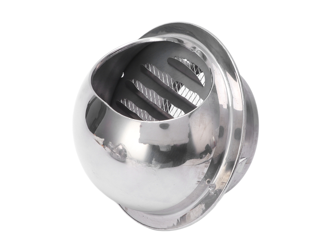 Capacete De Vento Inox Impermeável Para Saída 4 Polegadas
