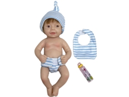 Primerox boneca Reborn Mini Silicone Menino 15cm Olhos Abertos Brinquedo Presente para Crianças