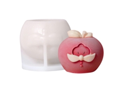 Conjunto De 5 Formas De Silicone Com Papai Noel Para Decoração De Bolos, Mousses E Pastéis Com Tema Natalino. Antiaderentes.