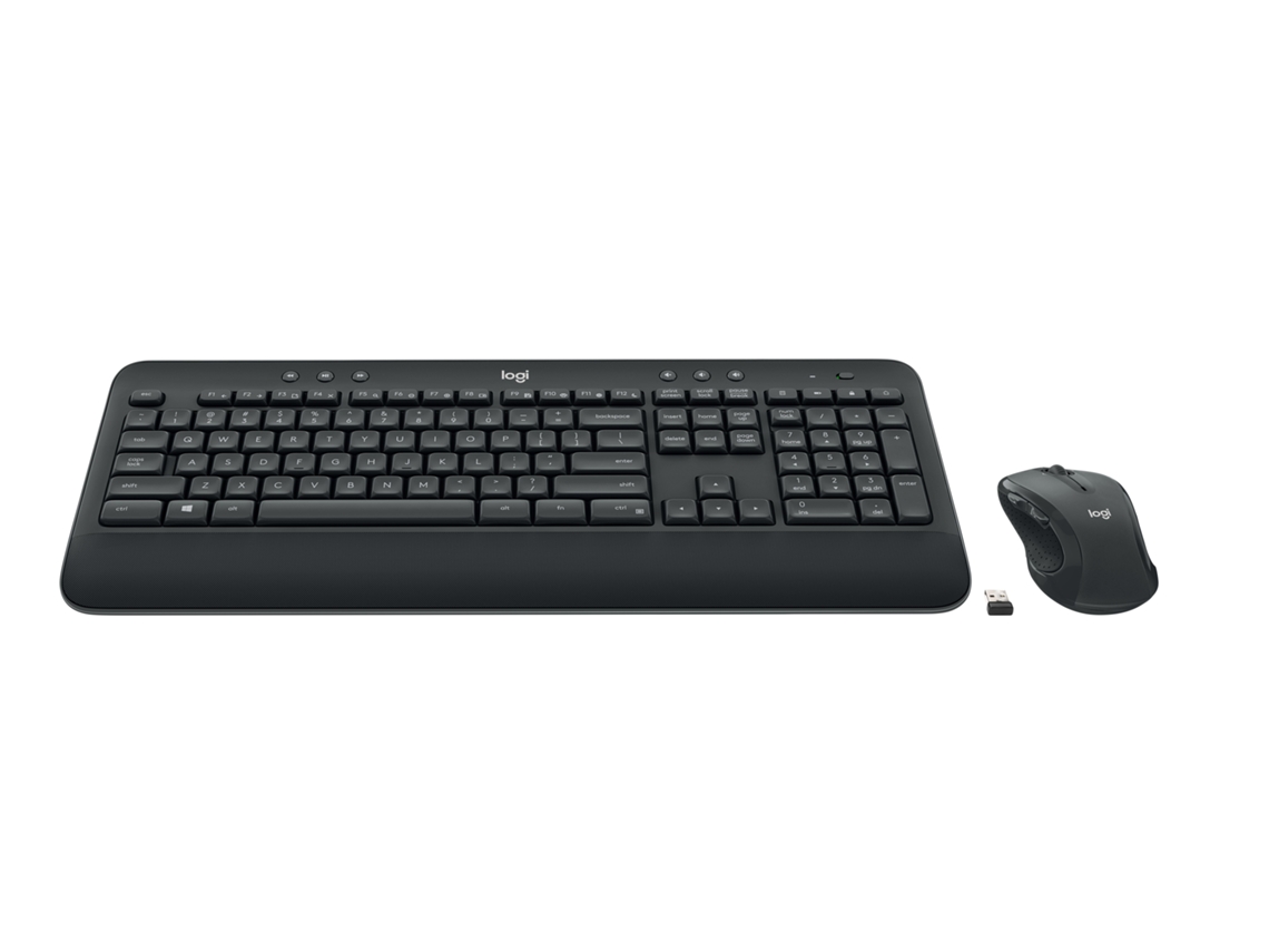 Logitech Mk545 Advanced Wireless Keyboard And Mouse Combo Teclado Usb Qwertz Alemão Preto