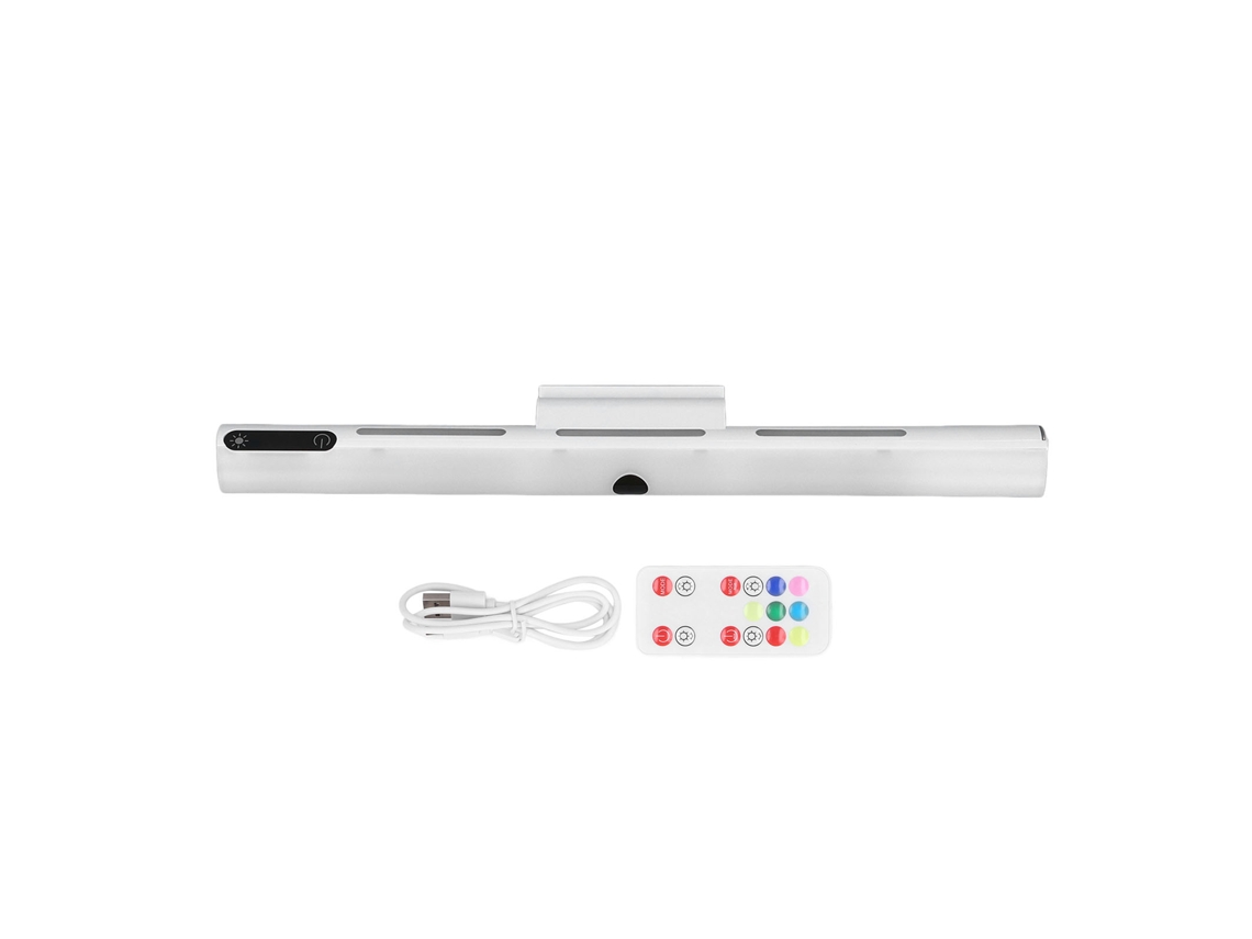 2026 barra de Luz Recargável com Controle Remoto, 3 Cores Ajustáveis, Luz Magnética para Armário, Armazém, Escritório, 1800mah, Branca