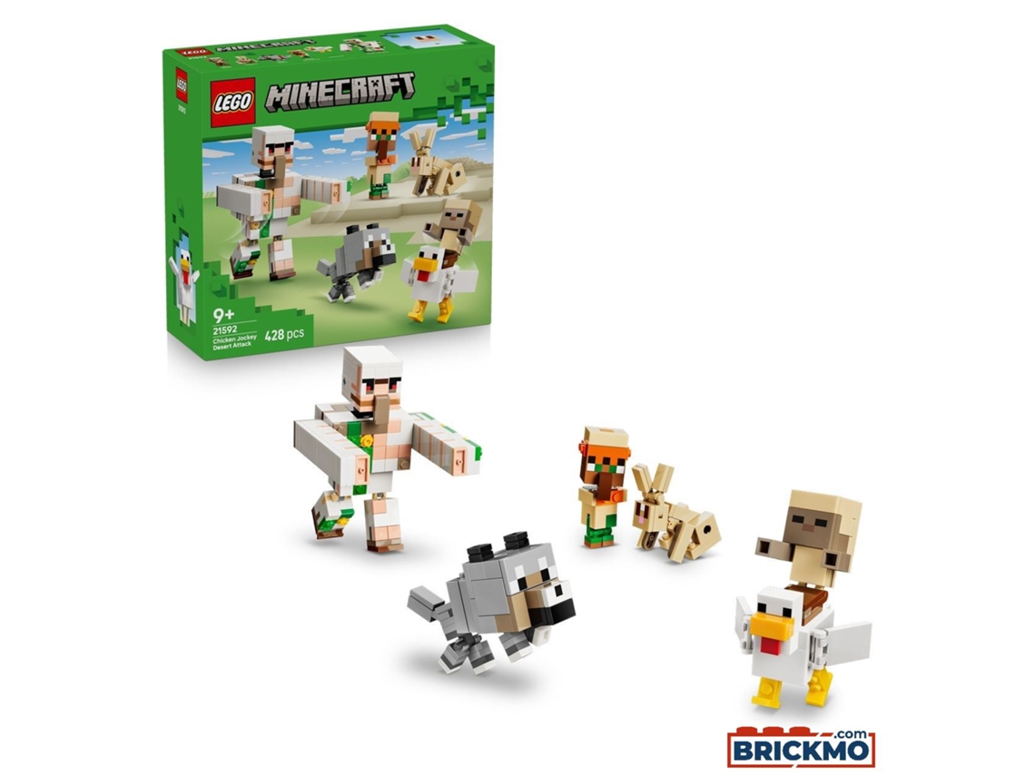 Lego Minecraft 21592 Ataque No Deserto Do Jóquei Da Galinha 21592