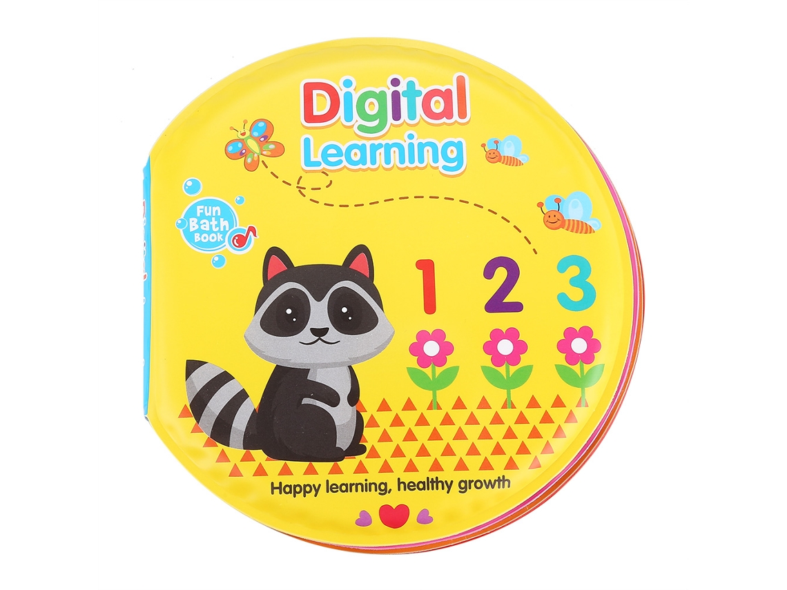 Ats libro de Baño para Bebé Resistente a Rasgaduras, Juguete de Ducha Infantil, Juguetes de Educación Temprana para Baño