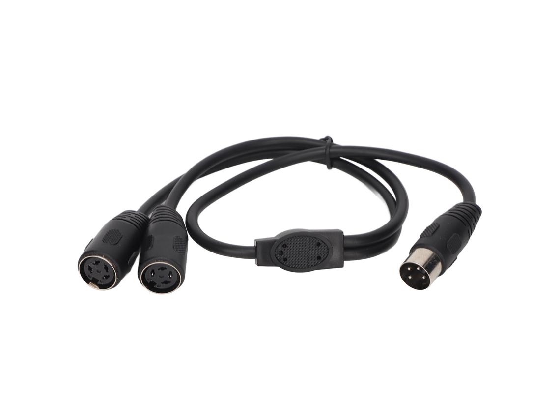 Cable Divisor En Y Mini Din de 4 Pines Macho a 2 Hembras de 4 Pines, 0,5 M/1,6 Pies
