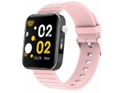 Relógio inteligente Ly Ebike para atividades ao ar livre com monitoramento de temperatura, frequência cardíaca e lanterna (rosa)