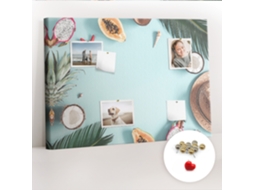 Quadro De Cortiça Com Impressão Composição De Verão Para A Sala De Estar Espelharte (70x100 Cm)