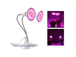 Luz Led de Crescimento para Plantas Internas Espectro Completo Ajustável Clamp Succulenta