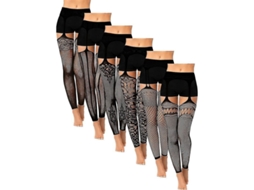 Meia Calcinha de Malha com Cinto de Apoio em Nylon e Spandex Atraente e Confortável para Festas e Uso Diário Médio Grande