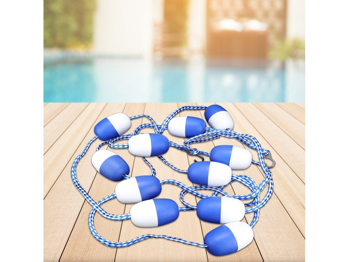 Corda Divisória Segurança Piscina Com 11 Bolas Flutuantes 5m