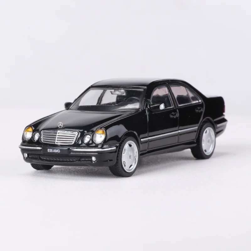 (preto) Miniatura De Carro Mercedes-benz E55 Amg Em Liga Metálica Na Escala 1:64 E Modelo De Carro De Brinquedo