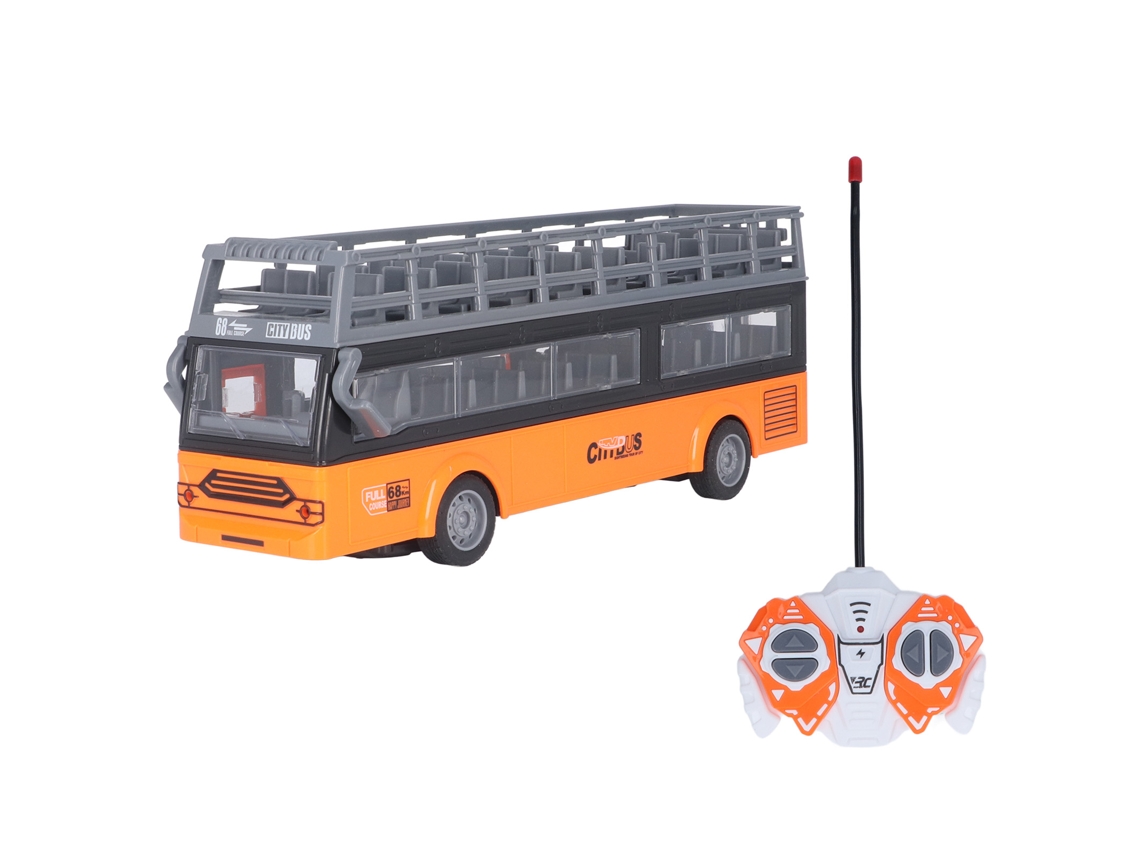 Autobús De Dois Andares Controlado Remotamente De 4 Canais Com Portas Abertas E Função De Aceleração Brinquedo Qh204 9