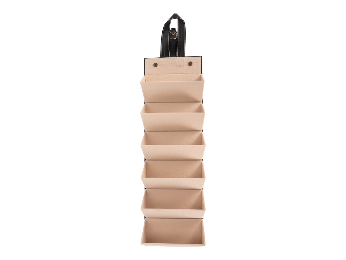 Estojo Organizador Dobrável para Óculos de Sol em Couro Preto com 6 Compartimentos para Viagens AQUAFORGE