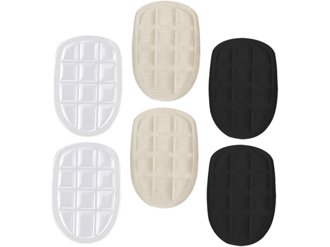 Conjunto De 3 Pares Palmilhas Massageadoras Confortáveis E Antiderrapantes Para Sapatos, Com Design Granulado, Ideais