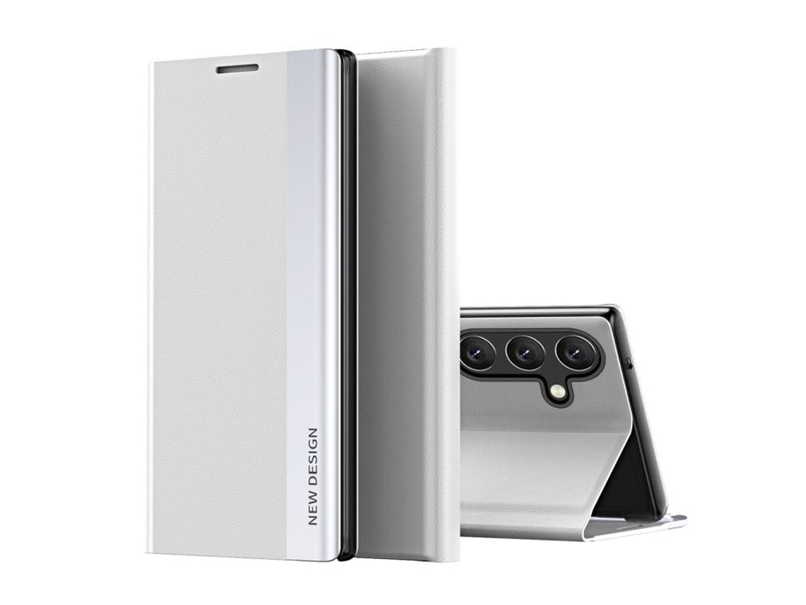 Capa Para Samsung Galaxy A37, Capa Flip Em Couro Pu (branca) Digitallab