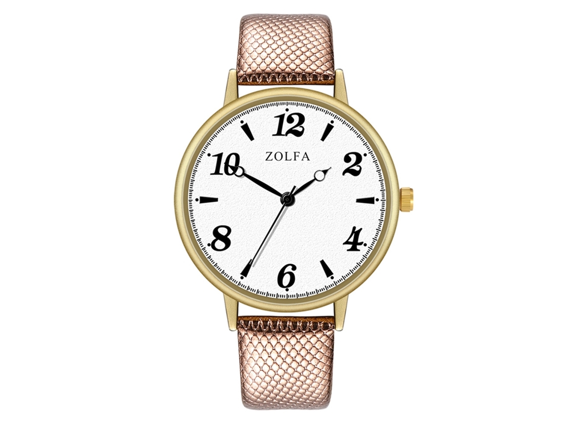Reloj De Cuarzo Clásico Elegante Unisex Para Parejas Estilo Negocios Regalo (café)