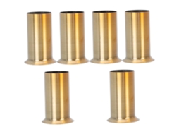 Soquete Para Lâmpada E14 30x80mm Com 6 Lâmpadas, Em Ferro Com Acabamento Em Cobre Antigo.