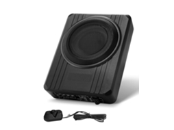 Subwoofer para Debaixo do Assento de Automóvel 203 Mm 400 W Alto falante Compacto Carro Amplificador Incorporado Entrada Nível Alto Baixo Controlador