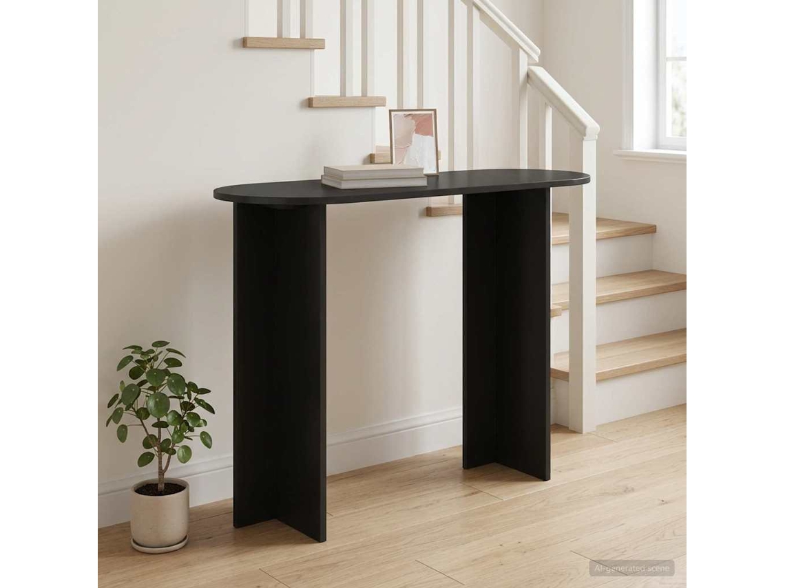 Vidaxl Aparador Carvalho Preto 100 X 39,5 X 75 Cm Derivados De Madeira