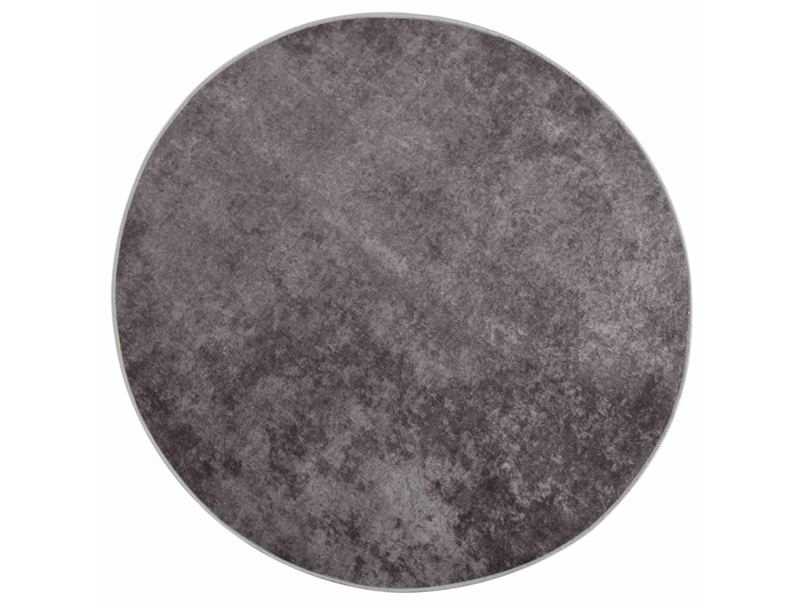 Rug, Rugs Vidaxl Cinzeto Poliéster (ø 200 Cm)
