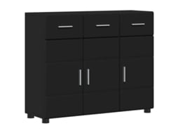 Aparador | Buffet Florin Preto 88,5 X 30,5 X 73 Cm Madeira Processada