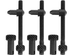 Conjunto De 3 Parafusos De Tensionamento De Corrente Para Motosserras, Ferro Preto, Compatíveis.