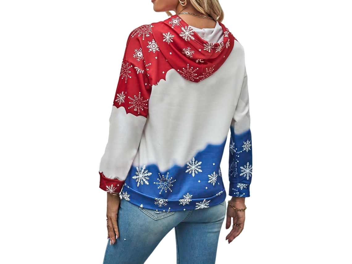 Laxiscreed Sweatshirt Feminina Com Gola Xadrez E Capuz Para Outono Inverno, Casual E Confortável