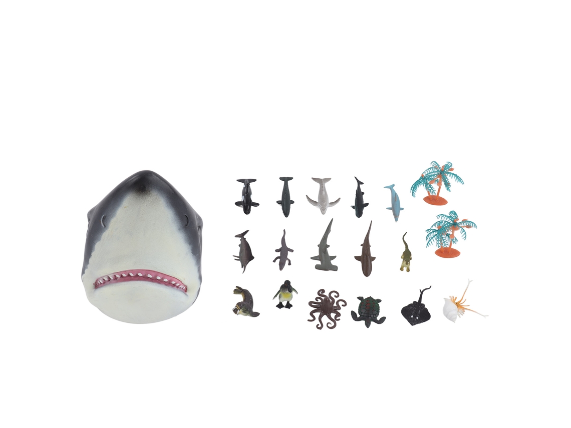 Primerox conjunto de Marionetes de Animais Marinhos 16 Modelos Lifelike Brinquedos de Peixe para Crianças