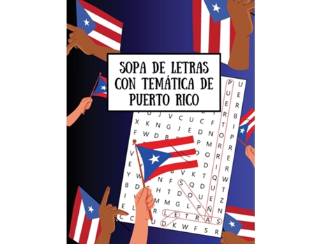 Livro Sopa de Letras con Temática de Puerto Rico de D Aponte (Inglês)