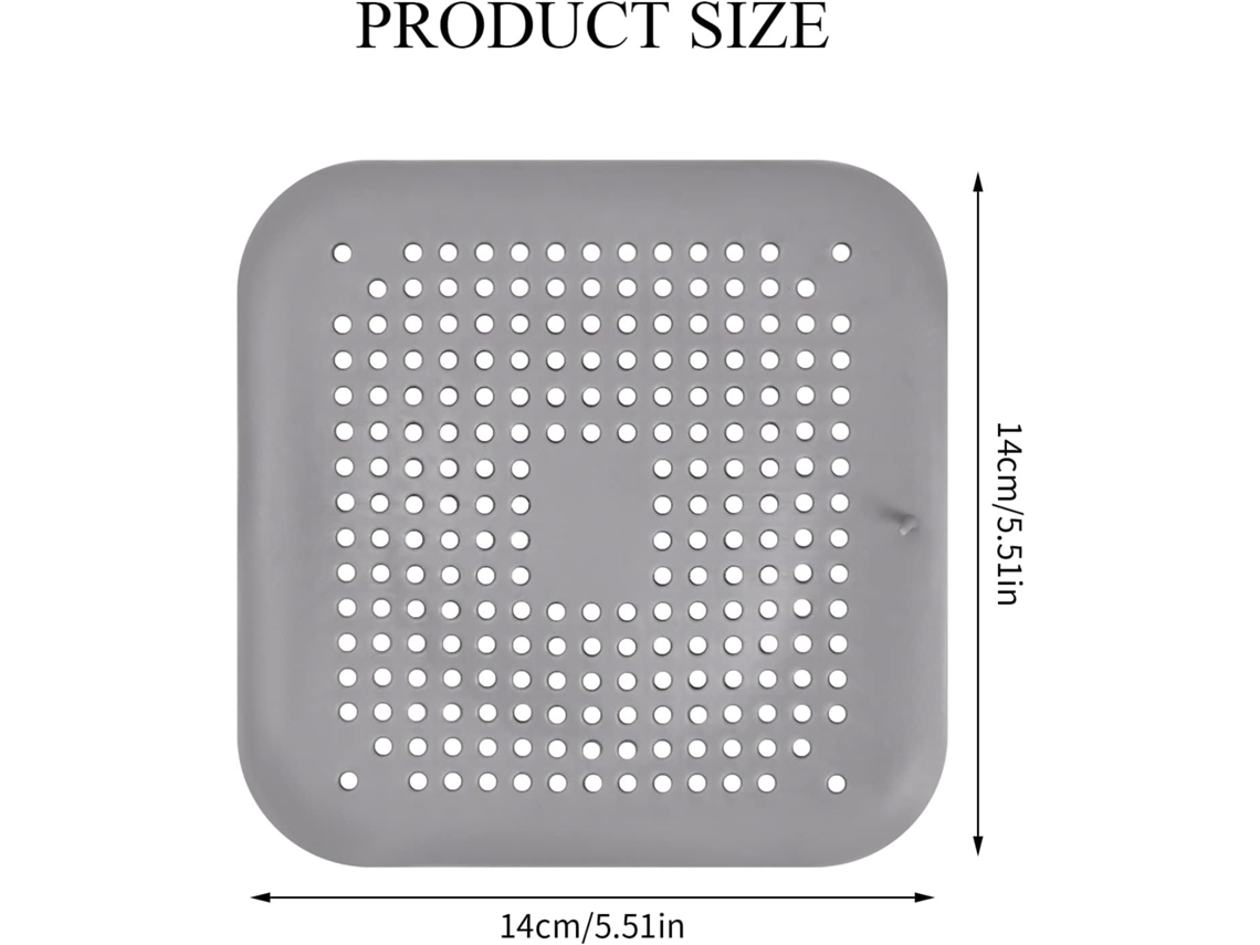 Filtro De Silicone Para Ralo, Conjunto De 2 Unidades Para Filtrar Cabelos No Chuveiro