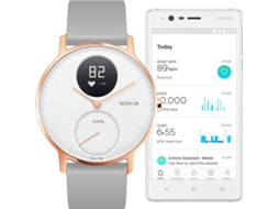 Relógio Desportivo NOKIA Steel HR36mm (Bluetooth - Até 25 meses de autonomia - Cinzento)