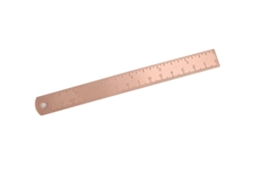 Régua Reta De Latão 30cm 12 Polegadas, Cobre Grosso, 15cm 0-150mm, Espessura 0,5mm, Para Design E Criação De
