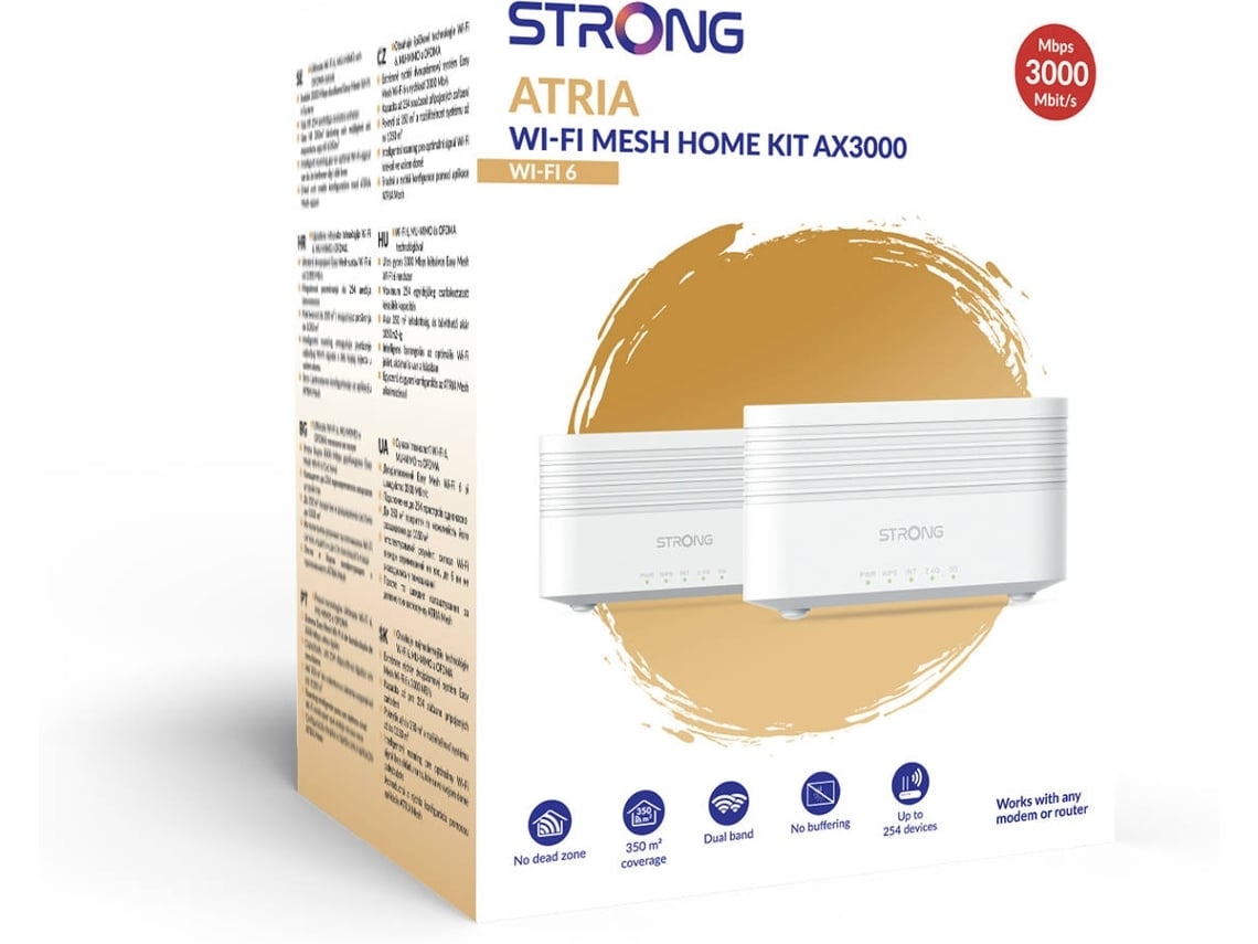 Kit Sistema Mesh STRONG Wifi AX 3000 (Outlet Caixa Aberta)