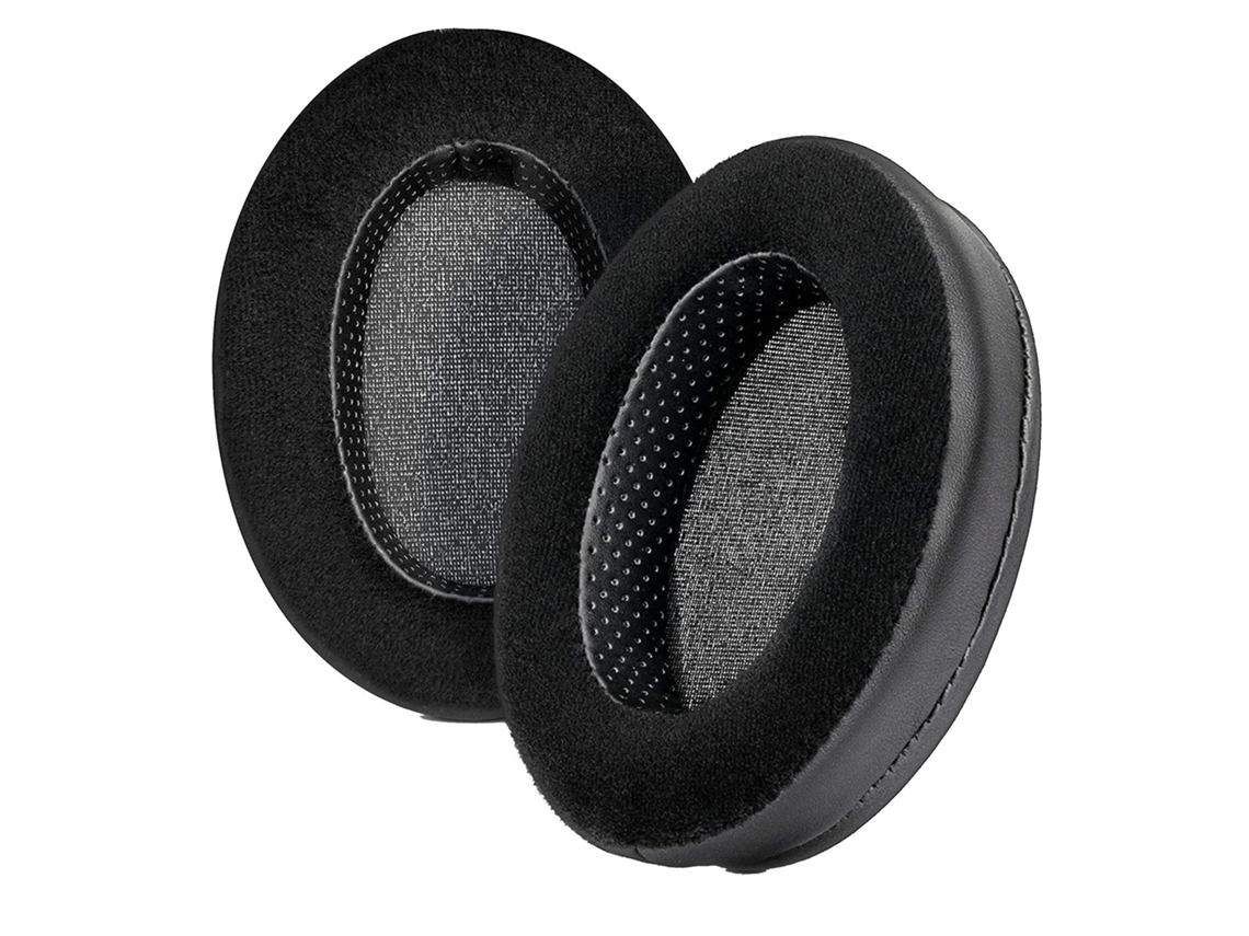 Almofadas Zruxe Para Auscultadores Audio-technica Ath-m50x (par De 2, Espuma Xl, Negras, Pele Sintética)