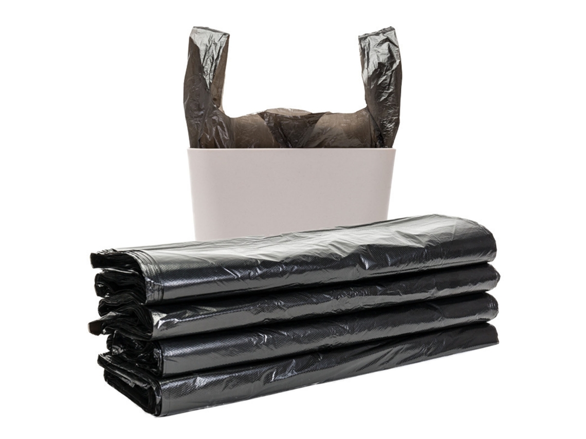 Sacolas de Lixo Espessas de Grande Capacidade Preto 50pcs