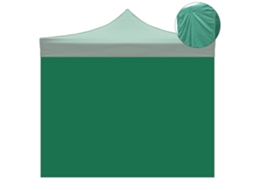 Capa Lateral Impermeável Verde De 3x2m Para Gazebo Dobrável De 3x3m