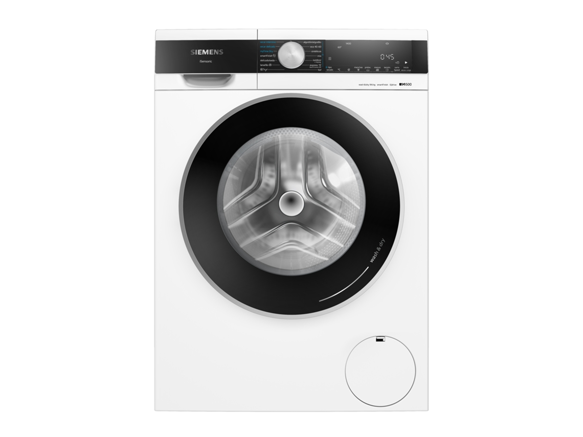 Máquina de Lavar e Secar Roupa SIEMENS WN44G200ES (6/9 kg - 1400 rpm - Branco)