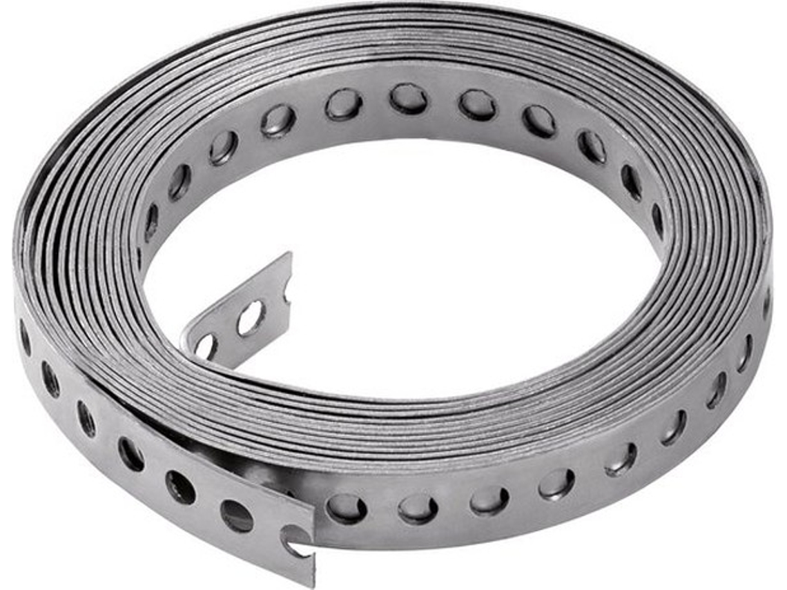 Escolha Segura - Cinturão De Gaiola 12 X 10 M - Cinturão Perfurado - Aço De Carbono - Rígido Para Fixação - Para Fios/conduites - Flexível E Seguro -
